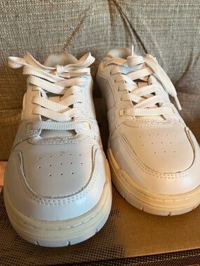 Coach White Leather Platform Sneaker